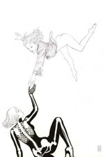 ✋IN HAND✋ KARMEN # 1 Milo MANARA Sketch VIRGIN Variant Black White Guillem MARCH