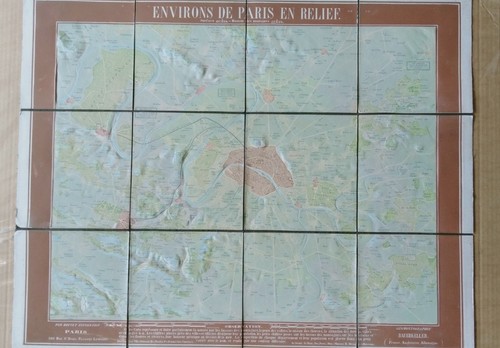 Carte relief des environs - en,