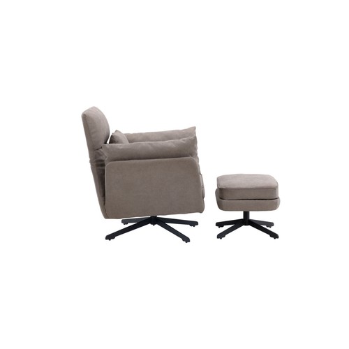 Fauteuil pouf design bouclé - &,