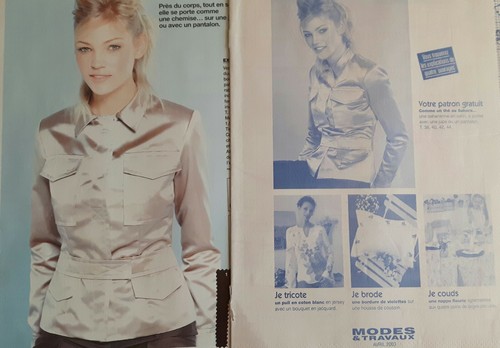 Patron veste saharienne femme