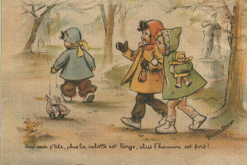 Germaine bouret carte postale - bouret,