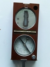 Boussole alidade en millièmes Général peigné 19ème. Editeur Delagrave et cie Par