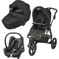 Poussette high trek bébé confort gris et noir