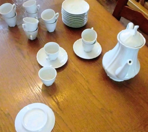 Service café ancien blanc - ancien,
