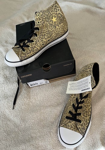 Baskets converse léopard cuir - baskets,