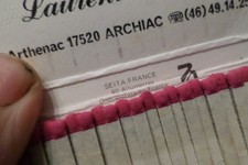 matchbox pochette match-box seita LE SOUBISE restaurant hotel 17 Archiac