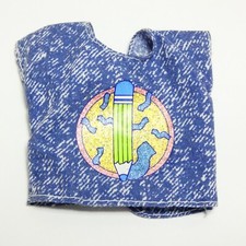 VETEMENTS BARBIE MATTEL ACCESSOIRE VINTAGE TENUE ENSEMBLE POUPEE HAUT CRAYON