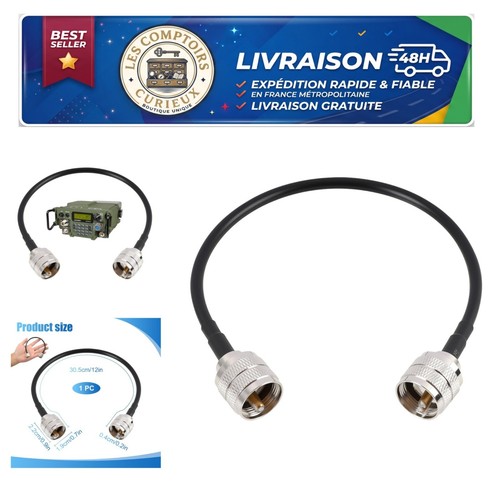 Câble coaxial uhf - coaxial, rg58