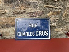 Ancienne Plaque de Rue Tole