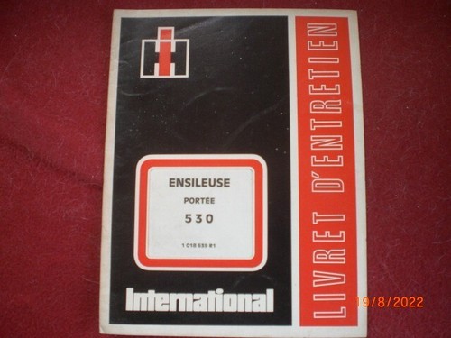 Livret entretien ensileuse - entretien,