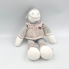 Doudou vache gris blanc pois