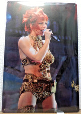Plaque Métal Tôlée 20X30  MYLENE FARMER  / CONCERT MUSIQUE Nwetg