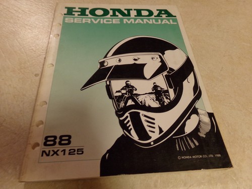 1988 honda nx125 - 1988, service