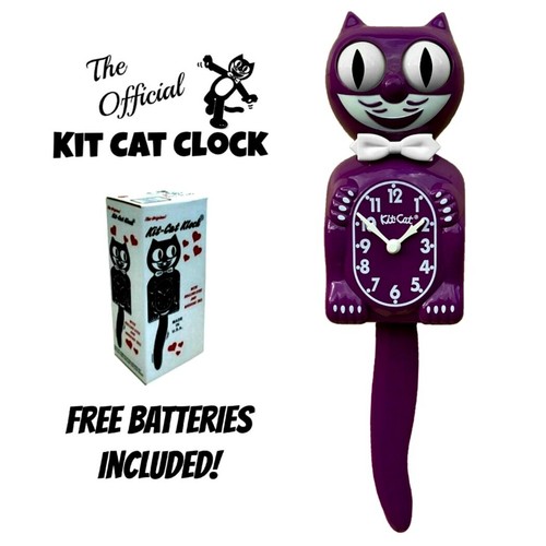 Boysenberry kit cat clock - boysenberry,