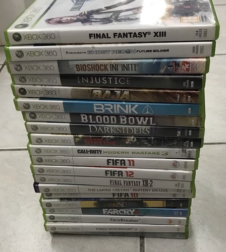 Lot jeux xbox 360 avec - lot, 20
