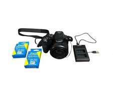 Panasonic Lumix DMC-FZ200 Camera With Strap Two Batteries & Charger Tested Works