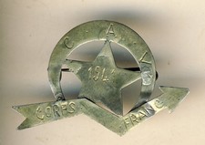 Rarissime Insigne du Levant  Corps Franc CAV 1941 ancêtre du 13è Bn du Génie