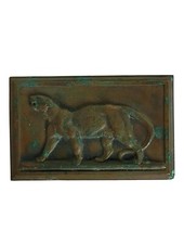 BARYE -  PLAQUE EN BRONZE
