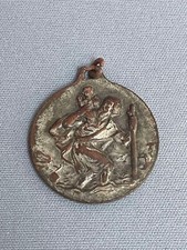 ANCIENNE MEDAILLE RELIGIEUSE SAINT CHRISTOPHE PATRON DES VOYAGEURS