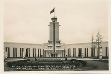 1930 Anvers Exposition Internationale Pavillon Ville d?Anvers Real Photo PC