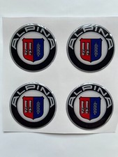 4x Alpina silicone wheel emblem sticker hub caps middle hubcap logo decal