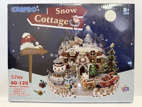 Snow cottage puzzle - cottage, –