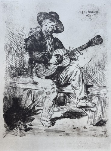 Manet chanteur espagnol - manet,,