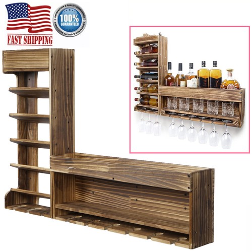 Wall mounted wine storage - mounted, rack