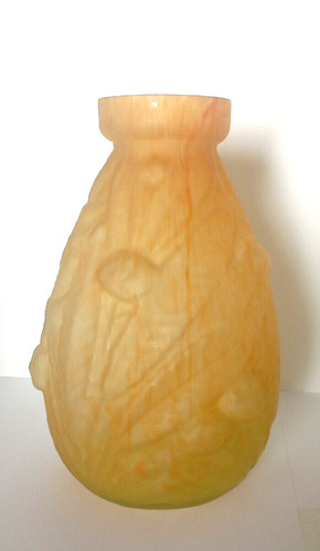 Ancien vase verre signé - ancien,