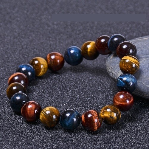 Bracelet perles 10mm oeil - , de