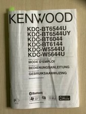 Operating Instructions CD Car Stereo Kenwood KDC BT 6544 U