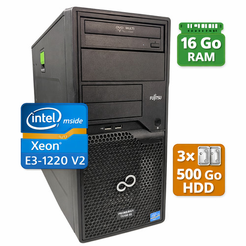 Fujitsu primergy tx100 xeon - fujitsu, s3