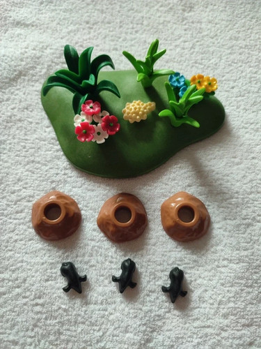 Playmobil taupes avec - , parterre