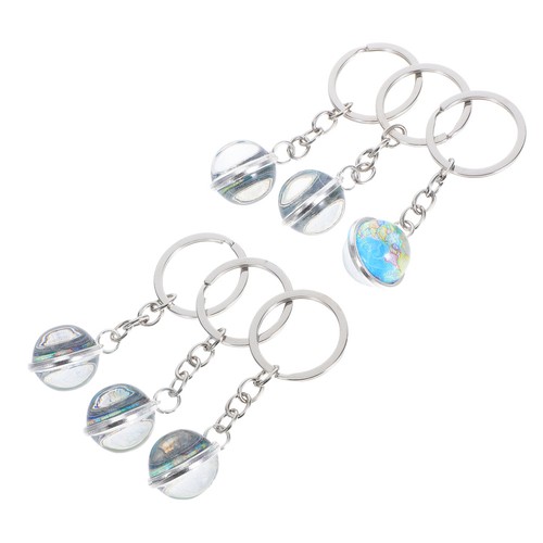 6pcs creative globe keychains - creative,