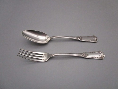 Paire couverts anciens en - de,