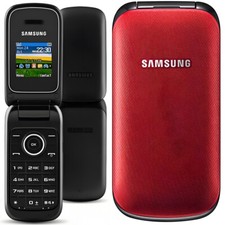 Original Samsung E1190 1.43" Unlocked 2G GSM Java Games Mini-SIM Flip CellPhone