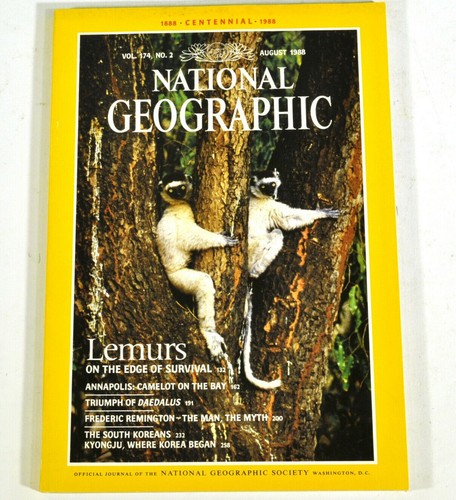 National geographic août 1988 - août,