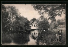 Old postcard Dreux, L ́Auberge Rustique du Moulin de Barbasse 