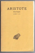Aristote Politique Livres I-II