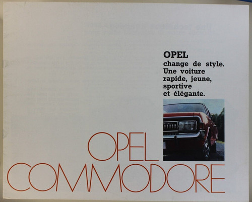 Prospectus brochure opel - brochure,