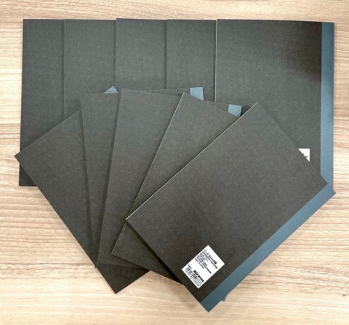 Muji dark gray 5mm grid - dark,