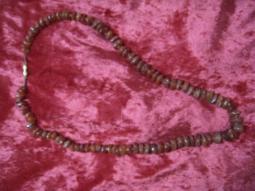 Collier vintage en pierre - collier, 70'