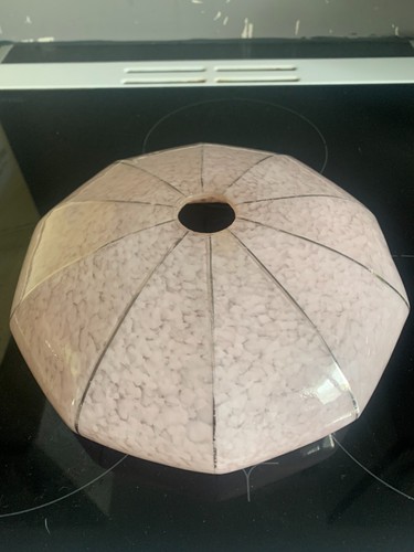 Lustre abat jour moucheté - lustre, abat-jour