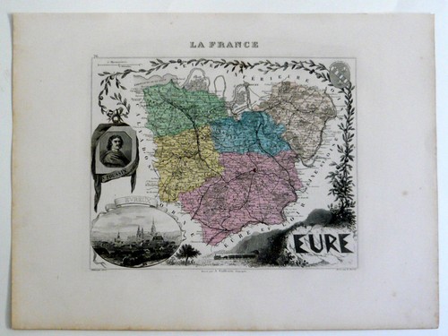 Eure carte géographique - carte,