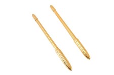 Authentic Louis Vuitton Stylo Agenda GM Ballpoint Pen Gold N75003 2Set LV 1741N