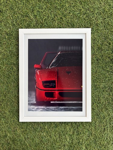 Ferrari f40 affiche encadrée - ferrari,