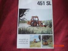 OLD ADVERTISING FLYER BRUSHCUTTER ROUSSEAU 451 SL