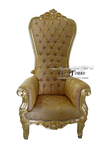 Fauteuil trône style baroque - trône,