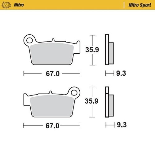 Motomaster plaquettes frein - de,