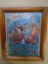 Naval battle painting mohammed racim